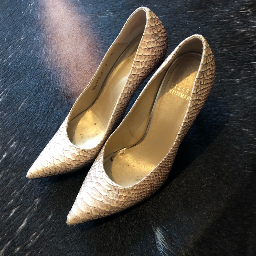 Stuart Weitzman Metallic Snake Pump - image 3